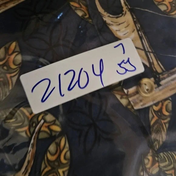 Vintage Kalaheo Shirt Mens Large Hawaiian Button Up Boats Floral AOP Tiki Ki - Picture 9 of 9